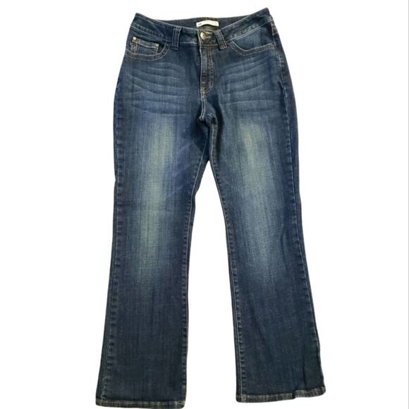 Lee Slender Secret Low Waist Jeans Size 13 Embroidered Beaded Pockets 30 x 29 - Picture 1 of 5